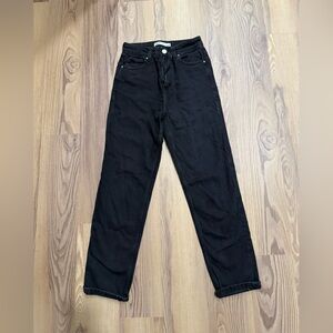 Zara wide leg jeans in black